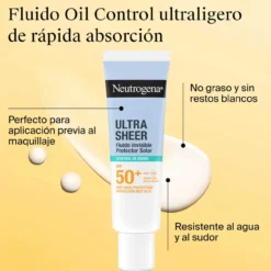 Ultra Sheer Protetor Solar Facial Invisível Oil Control SPF50+