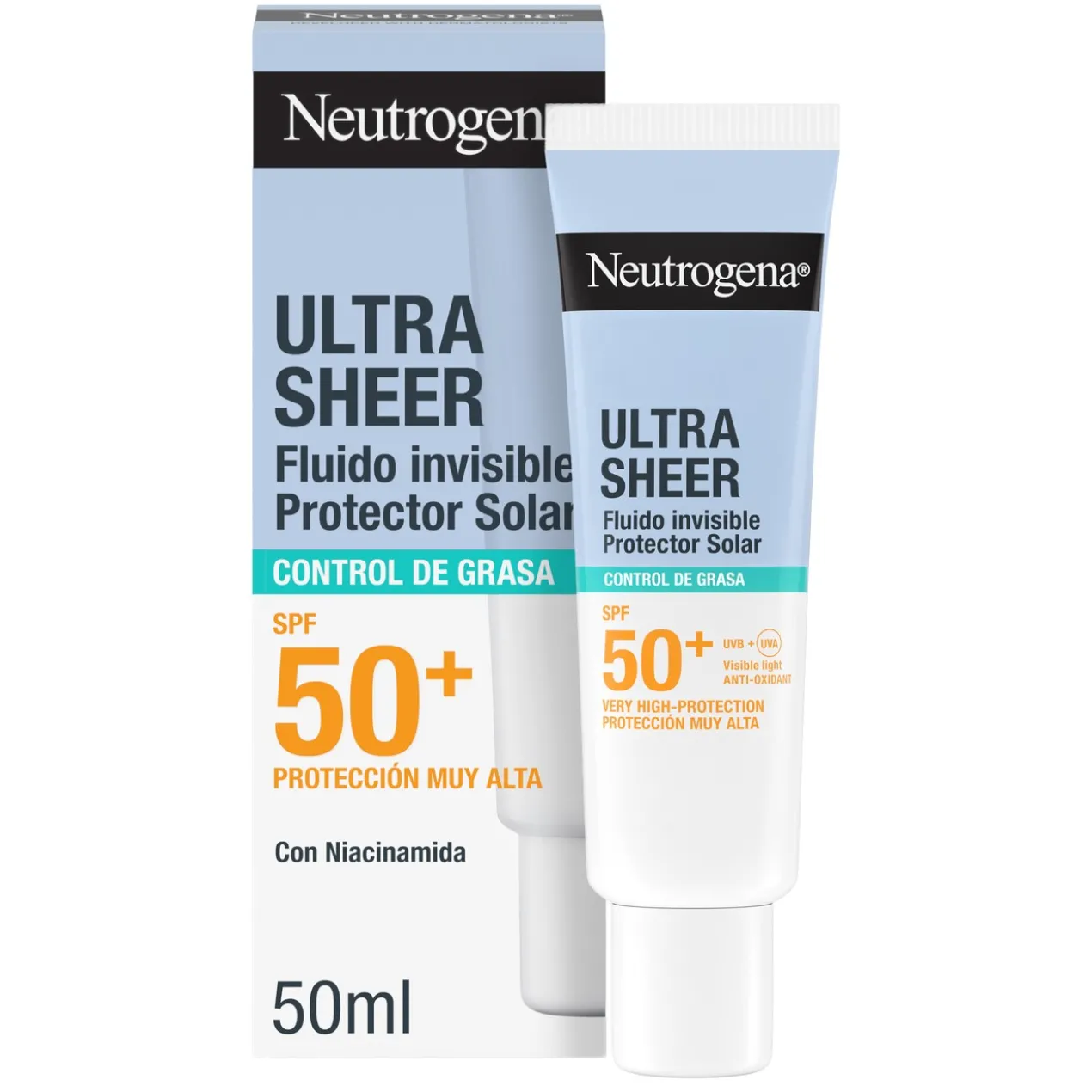 Ultra Sheer Protetor Solar Facial Invisível Oil Control SPF50+