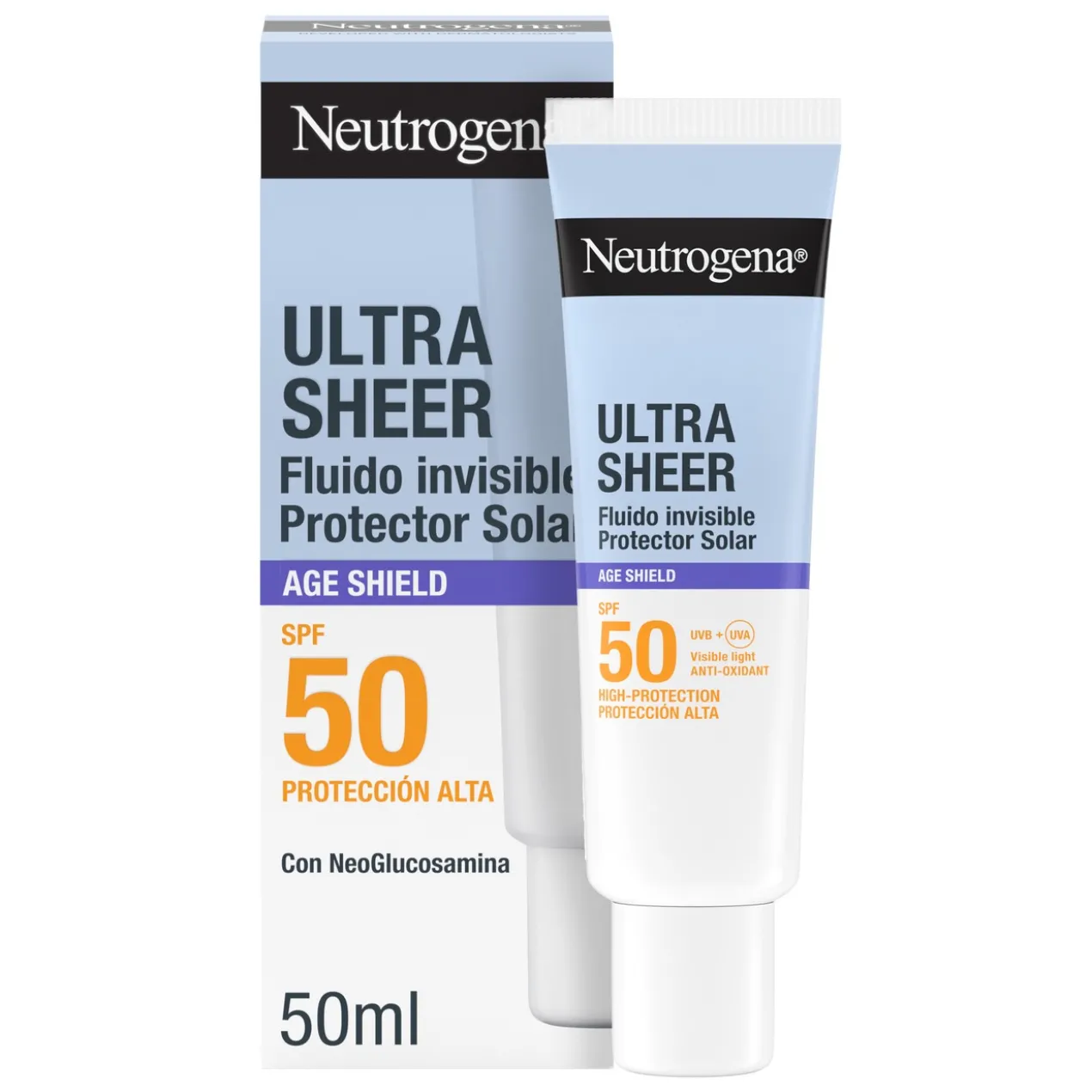 Ultra Sheer Protetor Solar Facial 50 Invisível Antienvelhecimento SPF50
