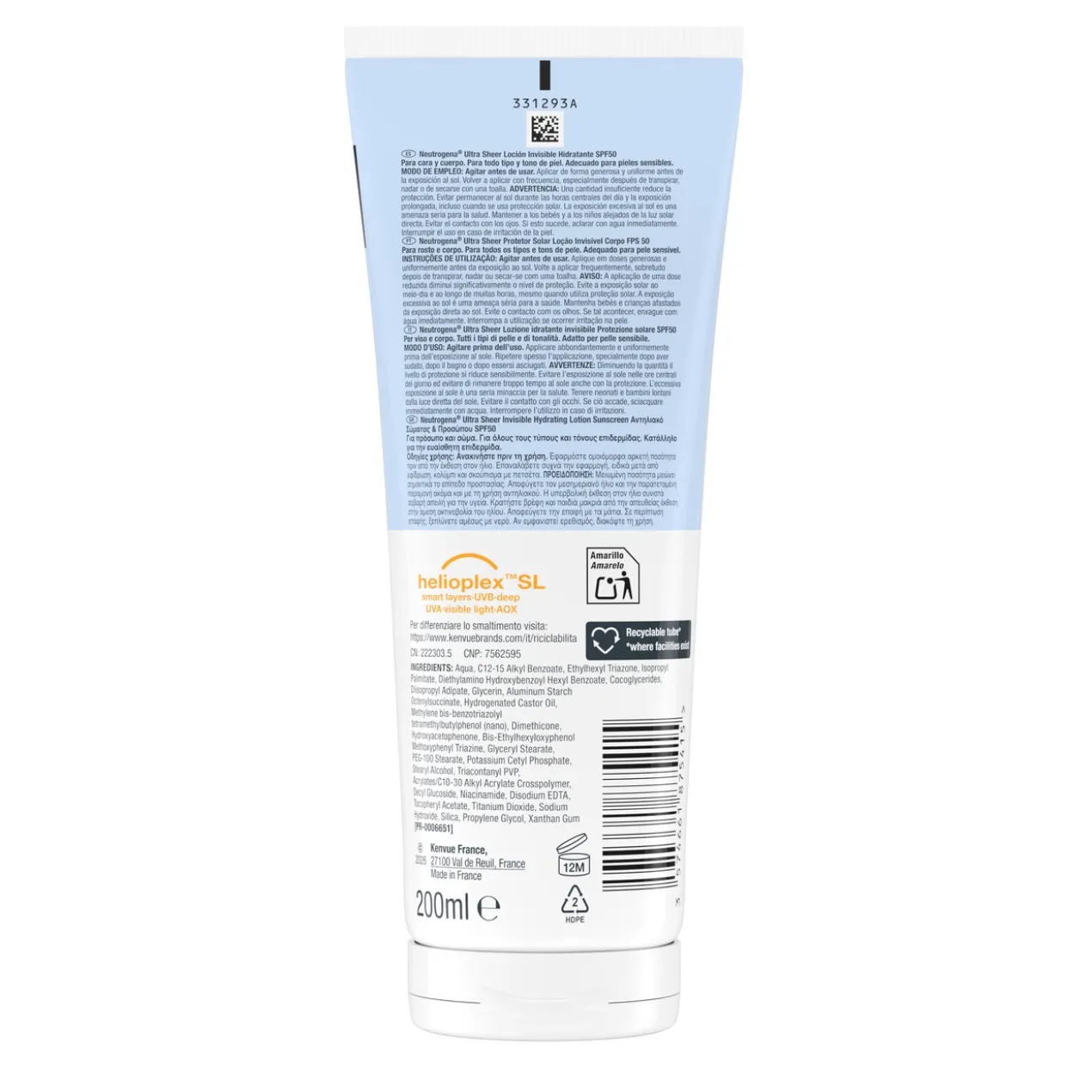 Ultra Sheer Protetor Solar SPF50