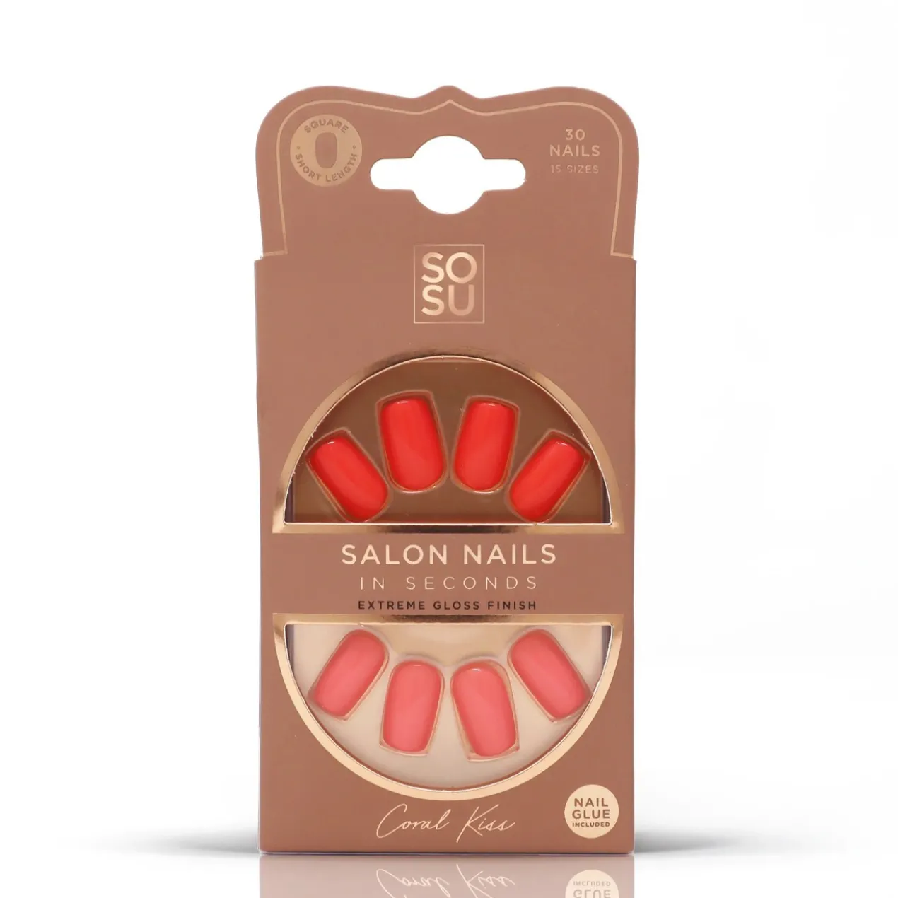 Unhas Postiças Coral Kiss