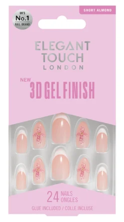 Unhas Postiças 3D Gel Finish Orchid Bloom
