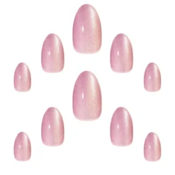 Unhas Postiças Fairy Tale Cat Eye Short Almond