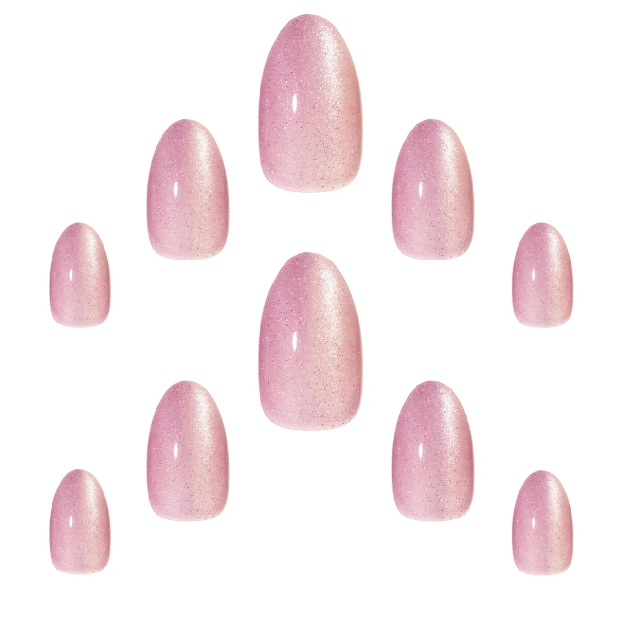 Unhas Postiças Fairy Tale Cat Eye Short Almond