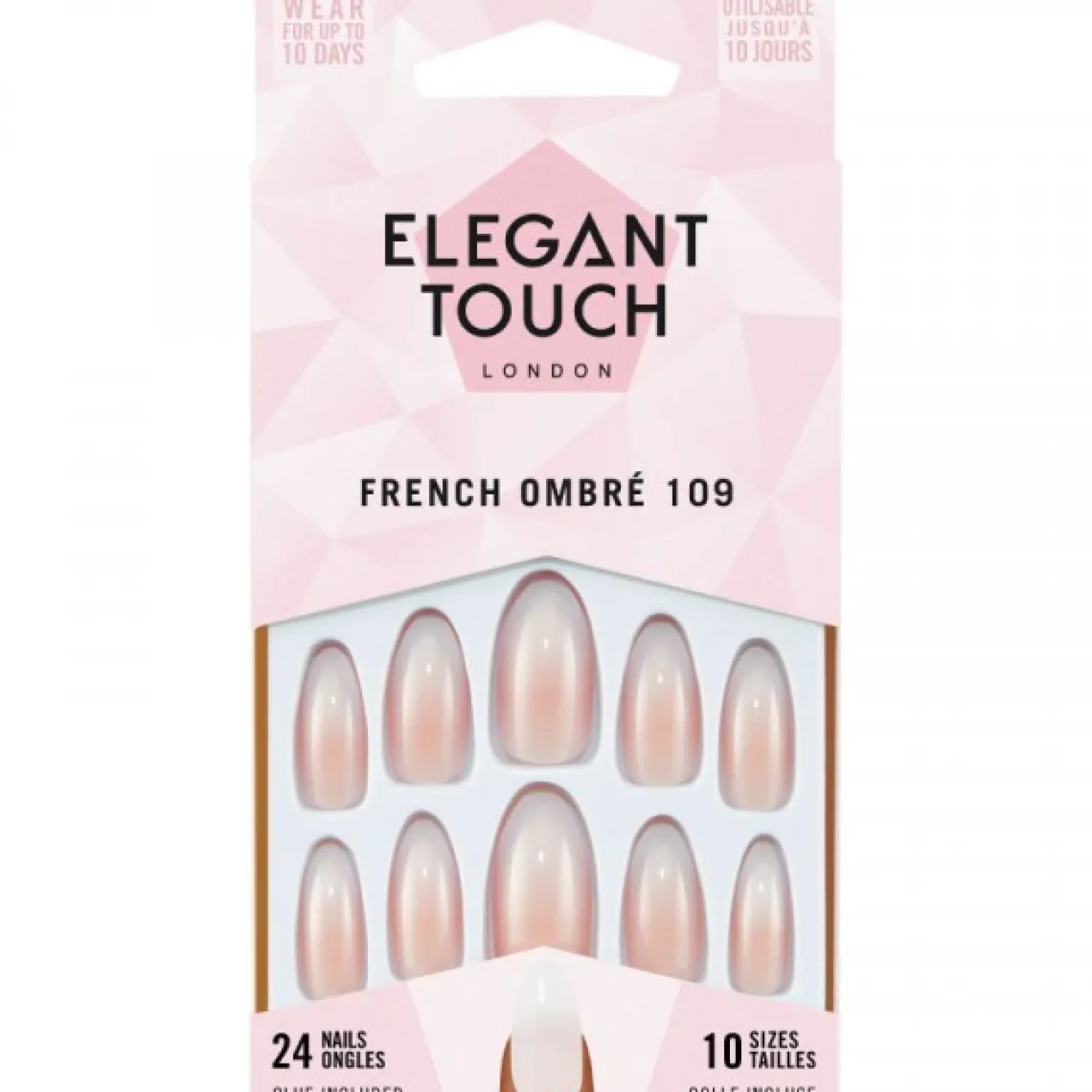 Unhas Postiças French Ombre 109