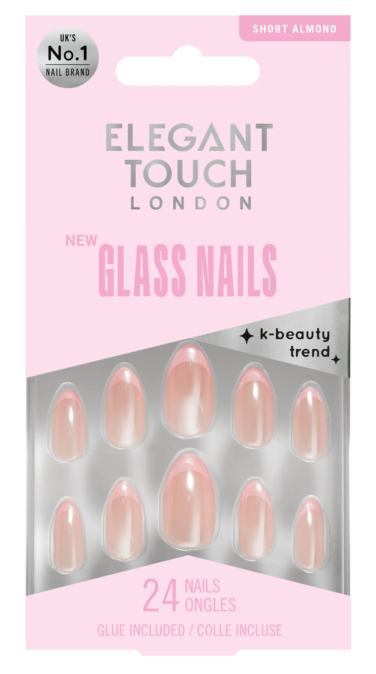 Unhas Postiças Glass Nails Sweet Sheen