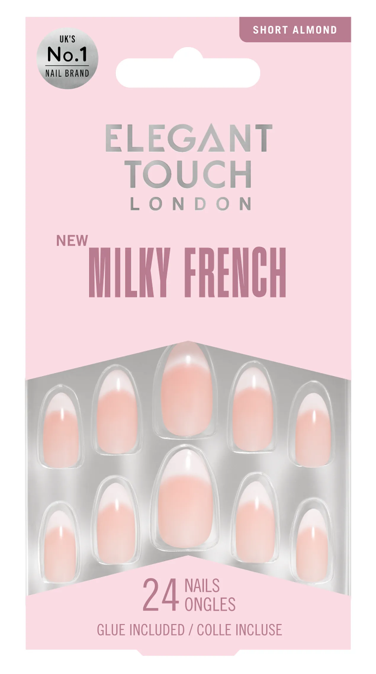 Unhas Postiças Milky Rose