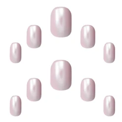 Unhas postiças Petite Glass Nails Sugar Snow Edição Limitada