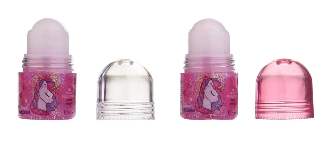 Unicorn Gel Corporal com Brilho Roller
