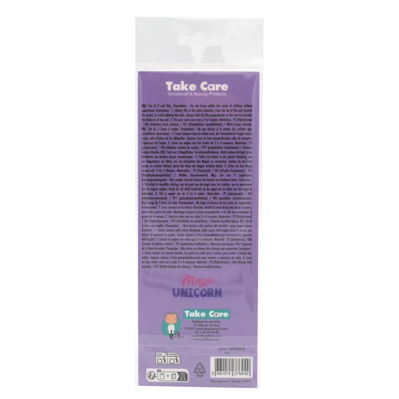 Unicórnio Conjunto de Limas para Unhas