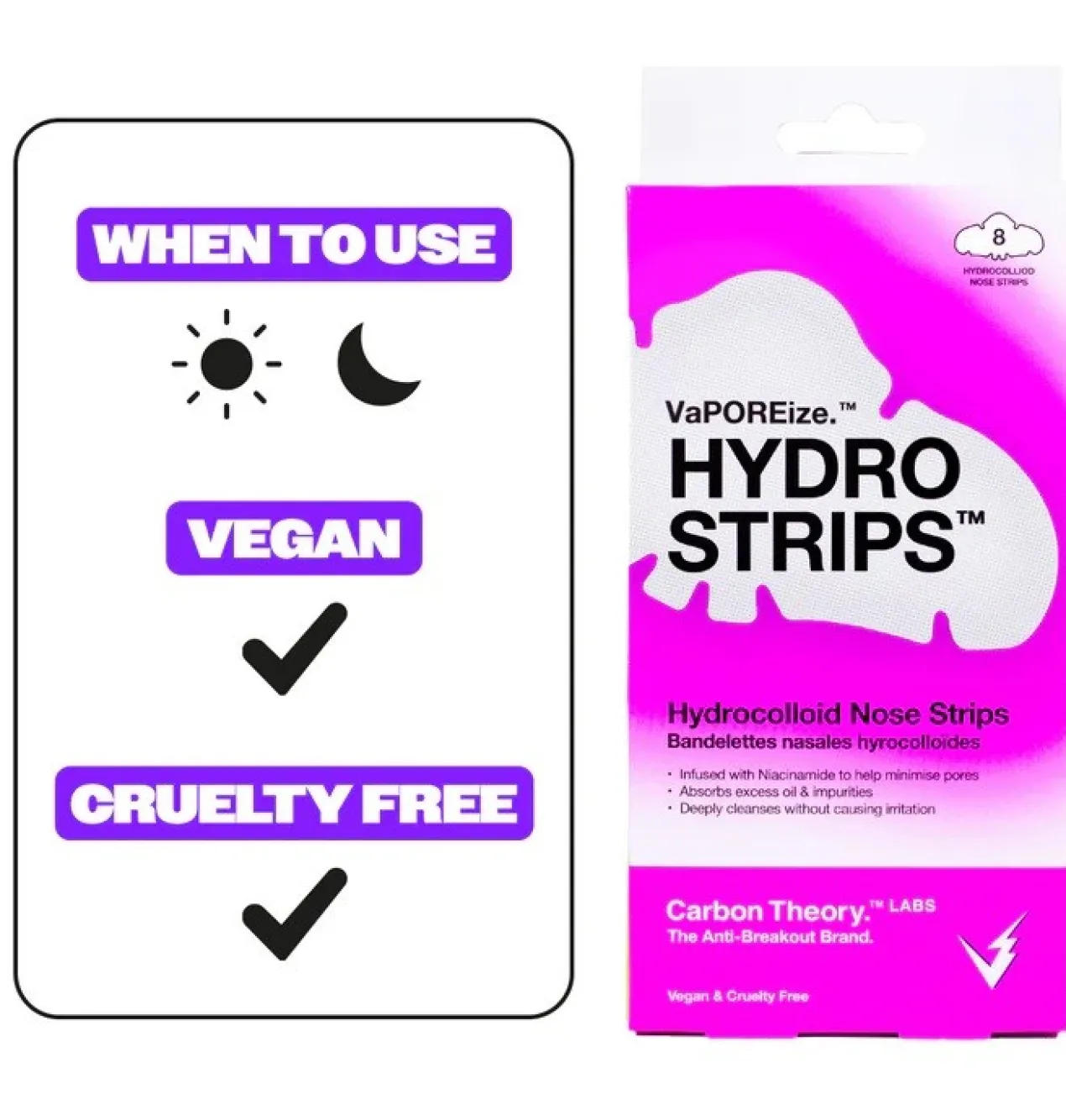 VaPOREize Hydro Strips Tiras Nasais de Hidrocolóide