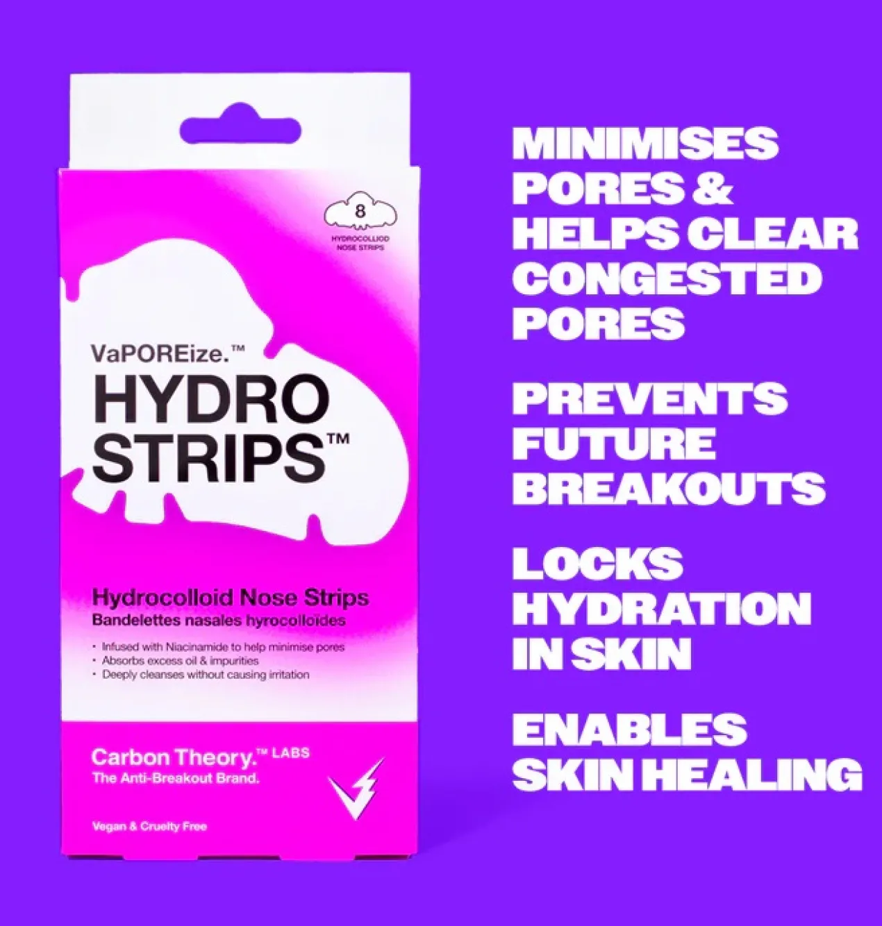 VaPOREize Hydro Strips Tiras Nasais de Hidrocolóide
