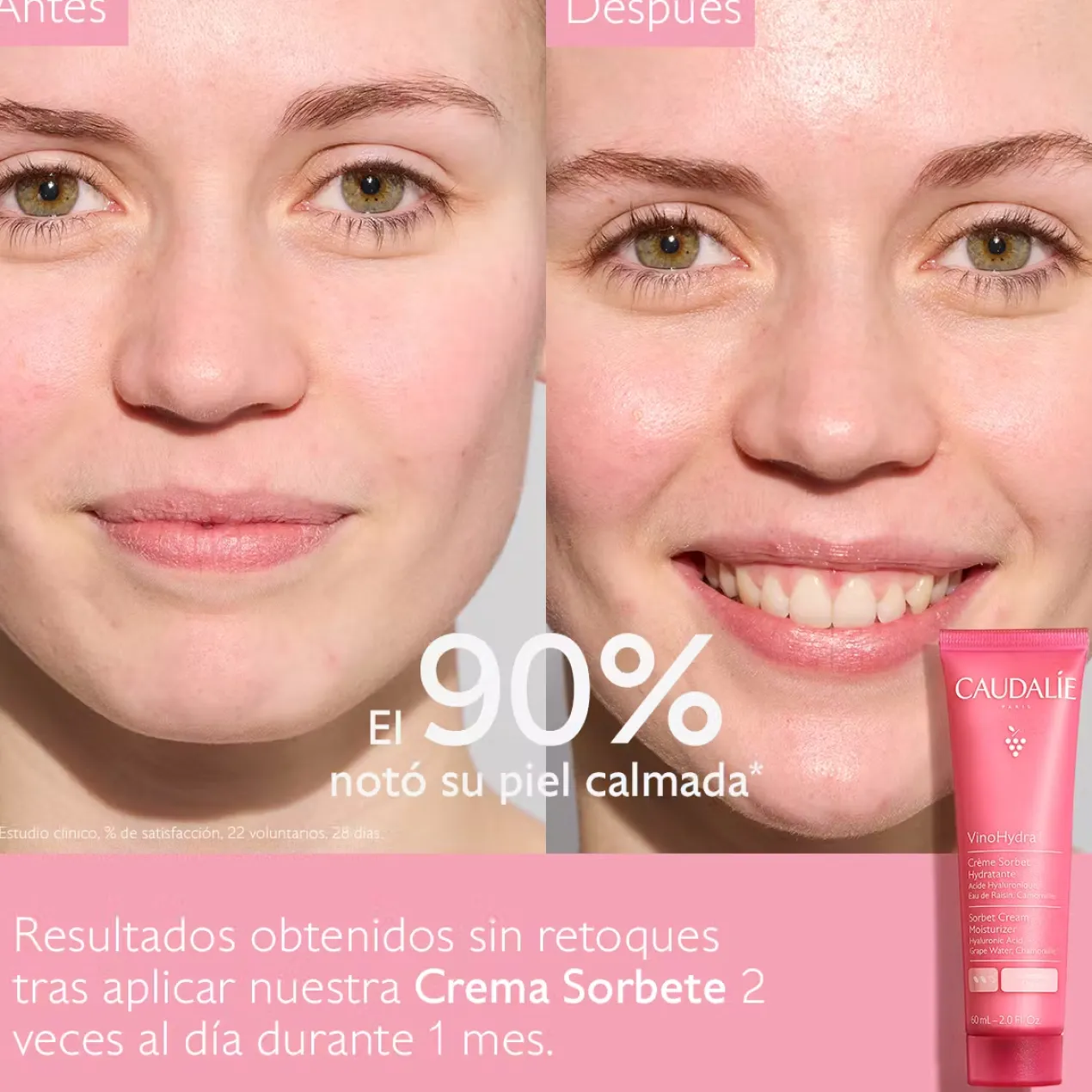 VinoHydra Creme Sorbet Hidratante com Ácido Hialurónico + Camomila