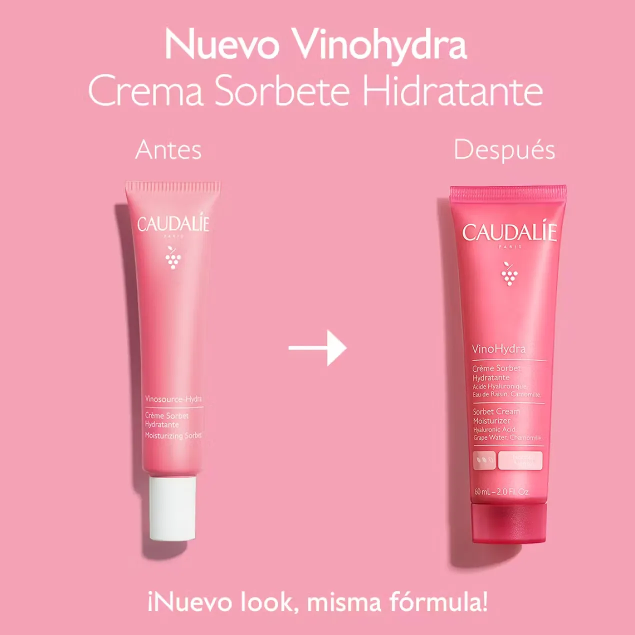 VinoHydra Creme Sorbet Hidratante com Ácido Hialurónico + Camomila