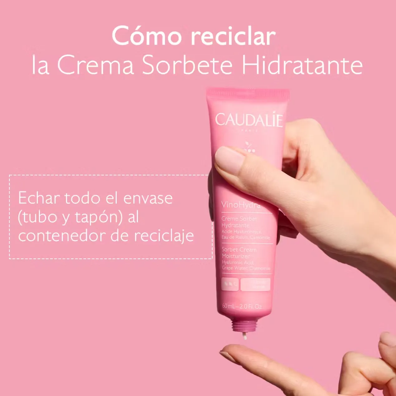 VinoHydra Creme Sorbet Hidratante com Ácido Hialurónico + Camomila