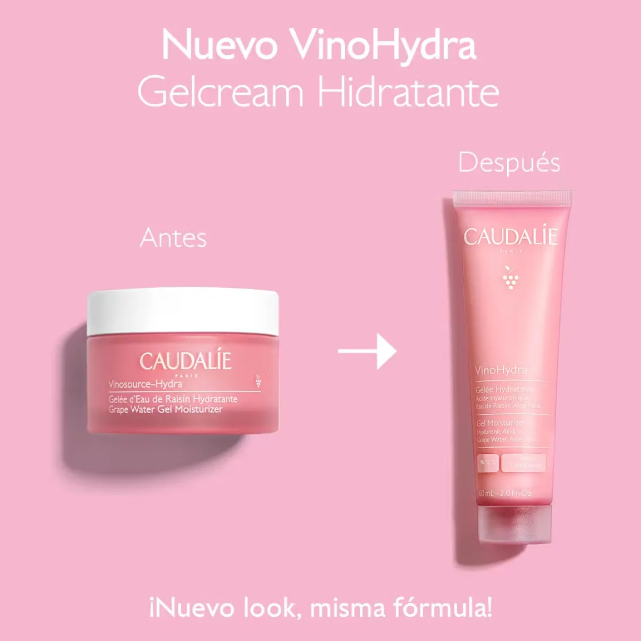 VinoHydra Gel-Creme Hidratante com Ácido Hialurónico + Aloé Vera