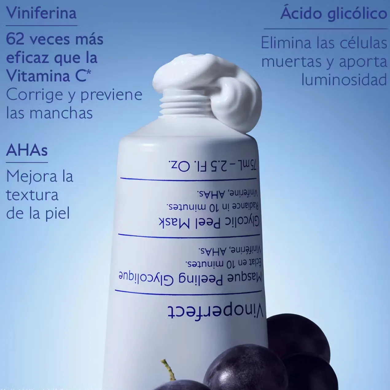 Vinoperfect Máscara Peeling com Ácido Glicólico
