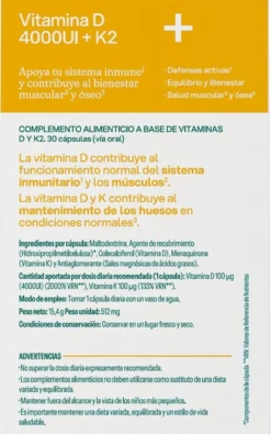 Vitamina D 4000UI + K2