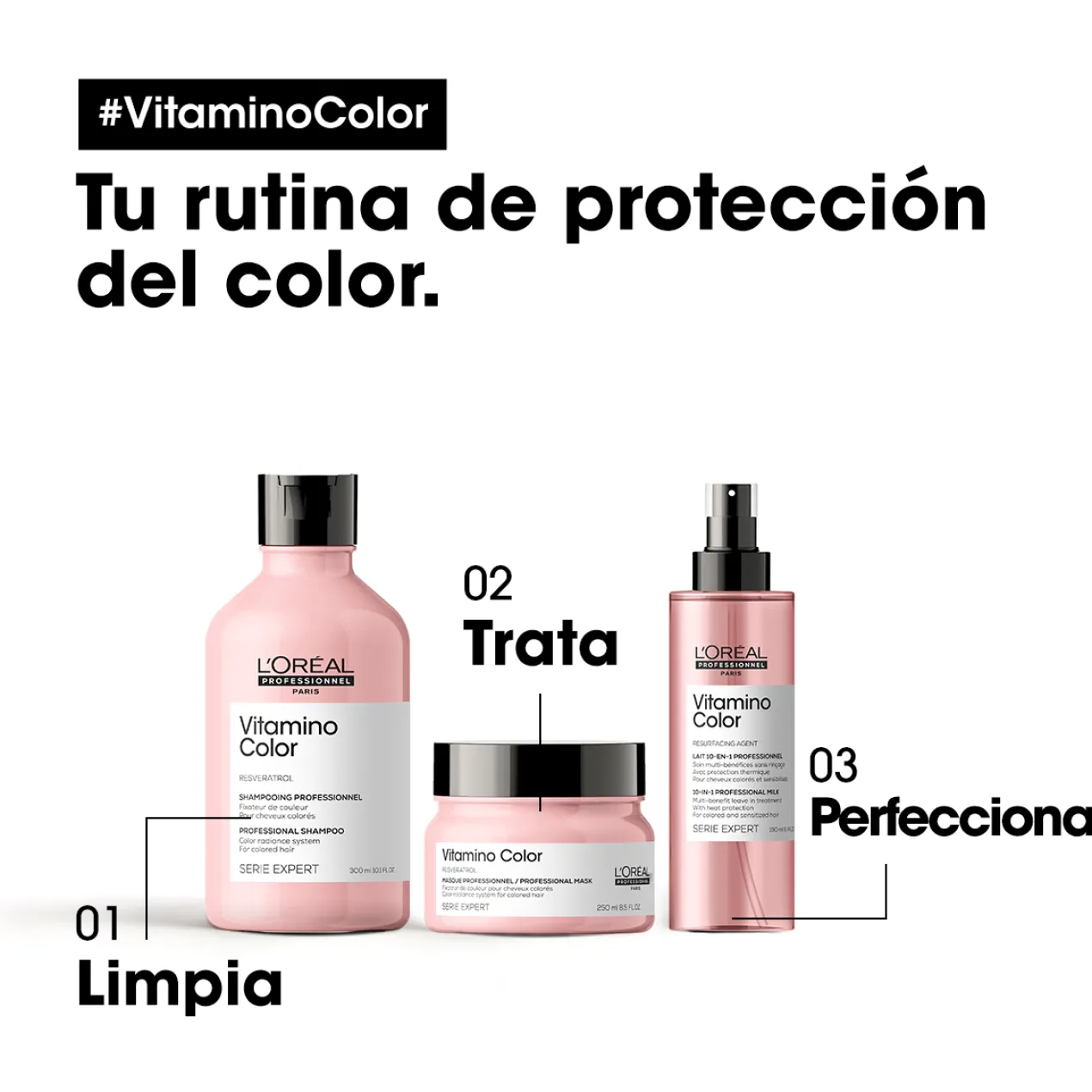 Vitamino Color Spray Tratamento 10 em 1