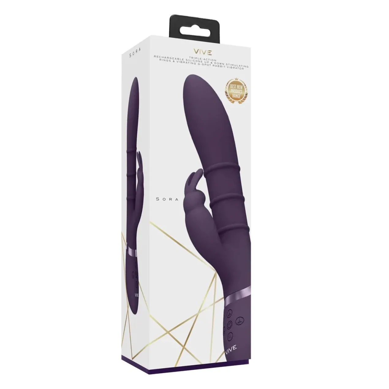 Vive by Shots Sora Up & Down Vibrador de Coelhinho com Anéis Estimuladores