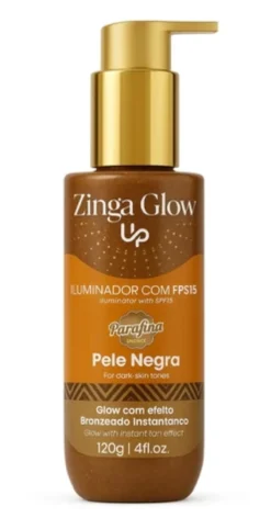 Zinga Glow Loção Iluminadora Pele Negra SPF15