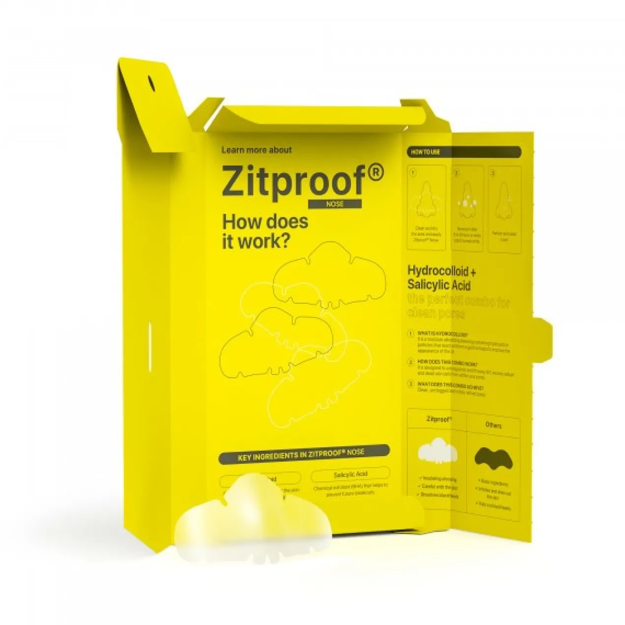 Zitproof Adesivos Hidrocoloides para Nariz
